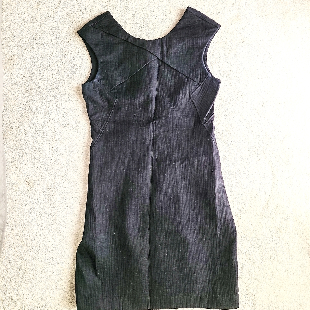 Helmut Lang Black Sleeveless Sheath Dress